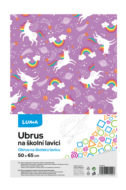 Obrázek produktu: Ubrus na školní lavici LUMA - jednorožci