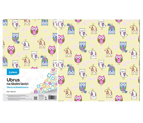 Obrázek produktu: Ubrus na školní lavici LUMA - sova