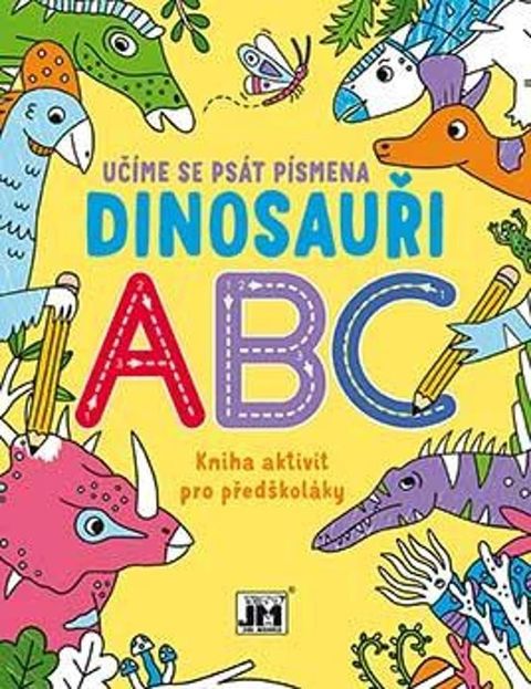 Obrázek produktu: Učíme se psát písmena Dinosauři ABC - Kniha aktivit pro předškoláky