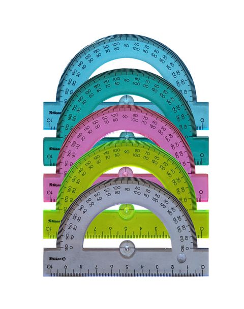 Obrázek produktu: Úhloměr Pelikan 10 cm plastový - mix barev
