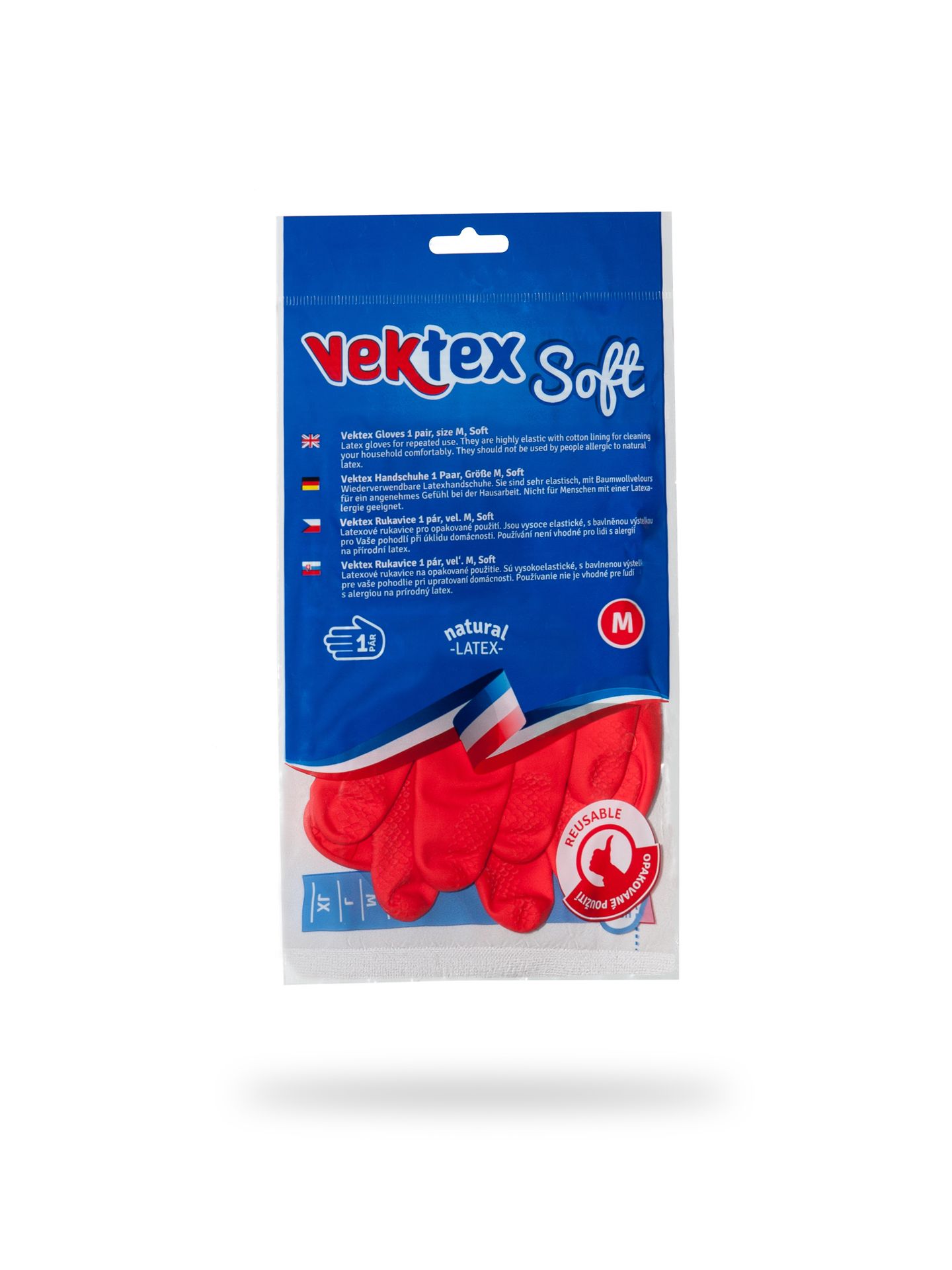 Úklidové rukavice Vektex SOFT - velikost M