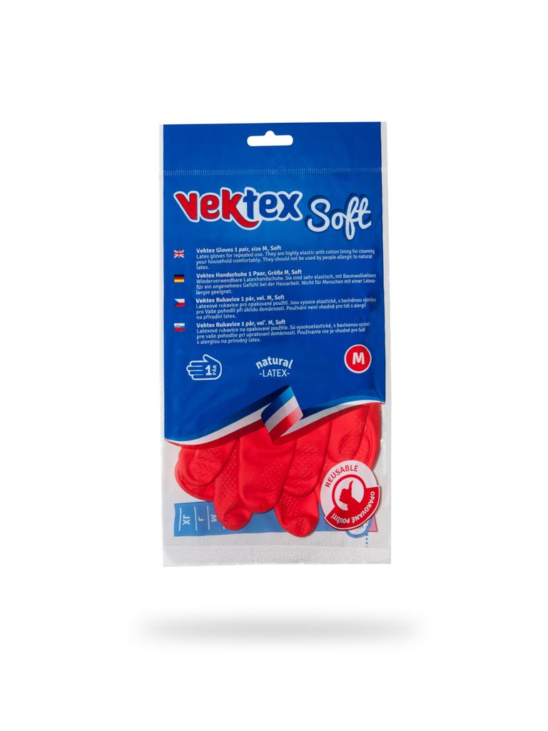 Úklidové rukavice Vektex SOFT - velikost M