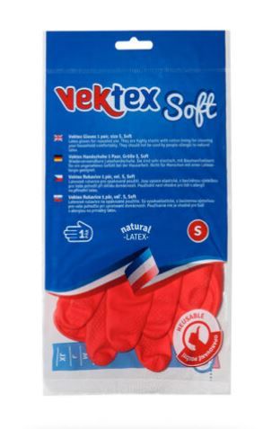 Úklidové rukavice Vektex SOFT - velikost S