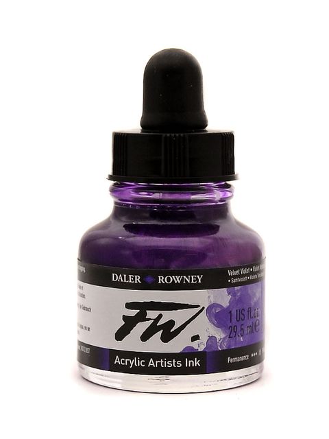 Obrázek produktu: Umělecká akrylová tuš Daler Rowney 29,5 ml - Velvet Viole