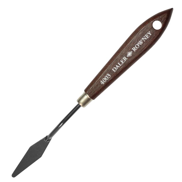 Umělecká nerezová špachtle Daler-Rowney 4003 - špičatá, 5 cm