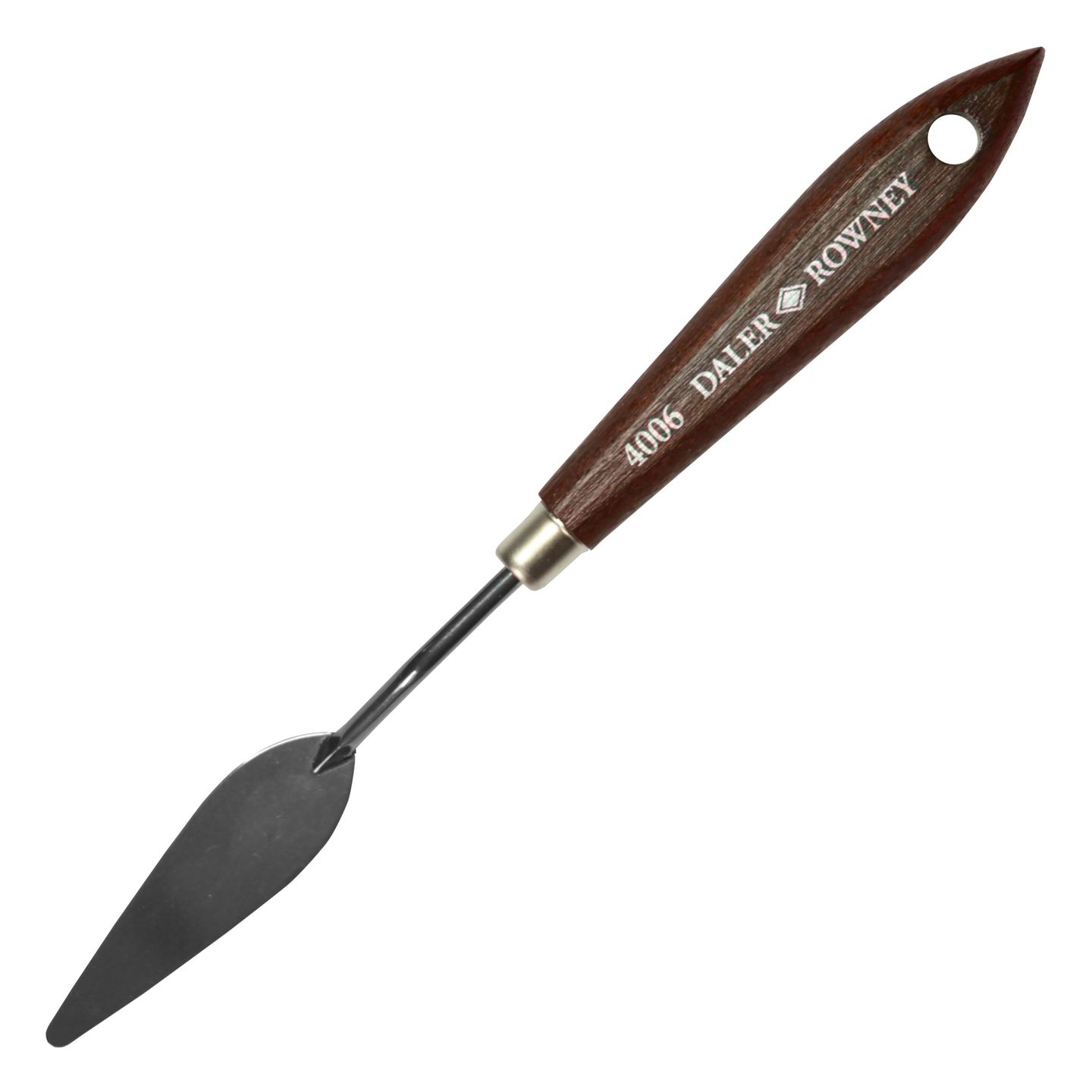 Umělecká nerezová špachtle Daler-Rowney 4006 - oblá 6,5 cm