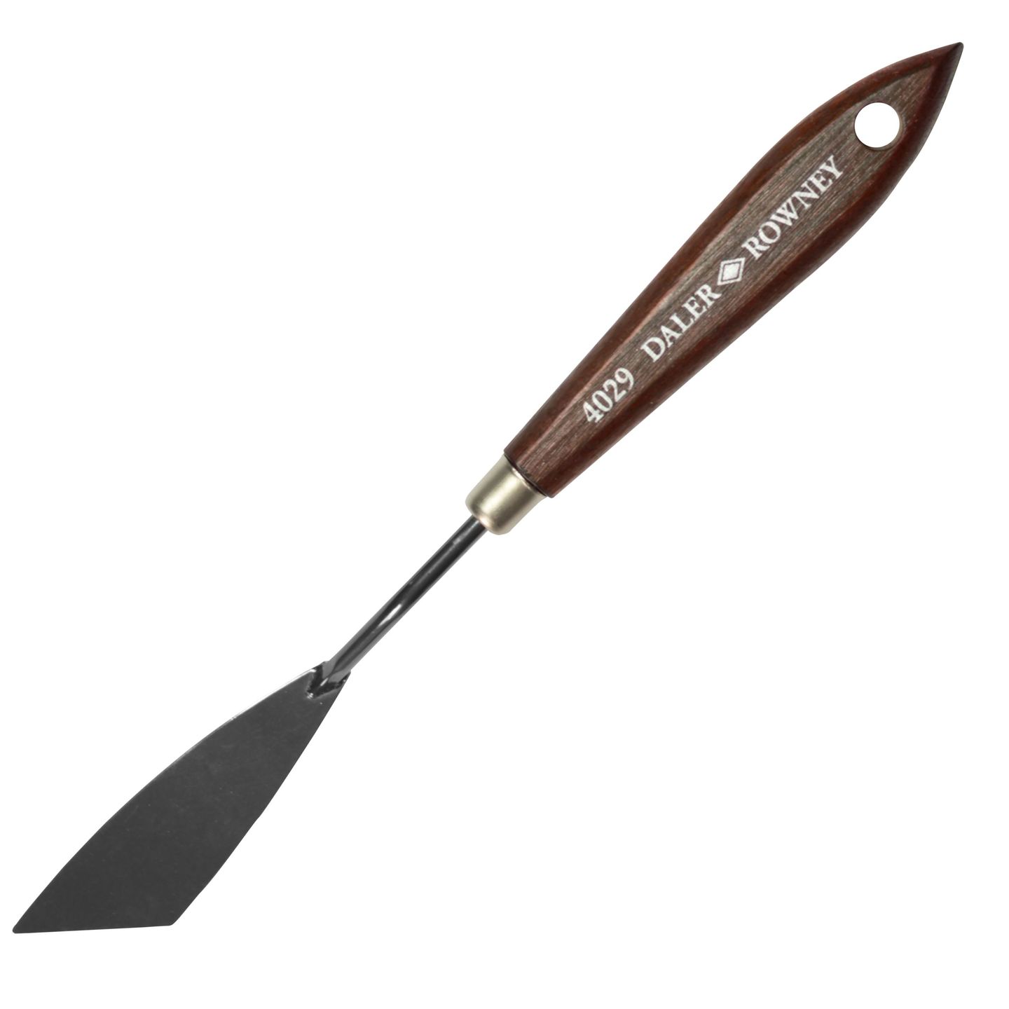 Umělecká nerezová špachtle Daler-Rowney 4029 - zkosená (vpravo), 7 cm