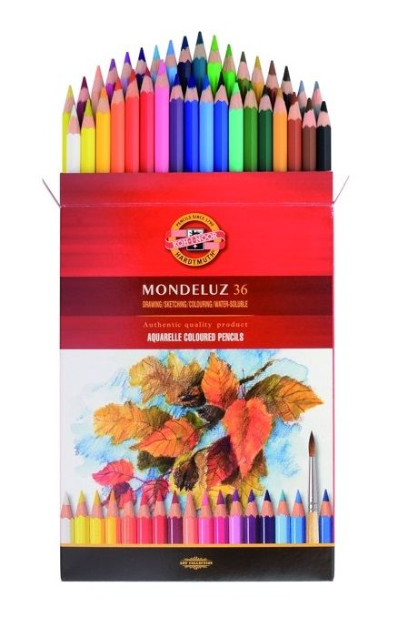 KOH-I-NOOR Akvarelové pastelky Mondeluz 3719 - 36 ks
