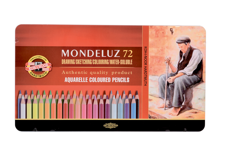 Akvarelové pastelky Mondeluz 72 ks