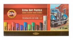 Obrázek produktu: Umělecké extra prašné křídy Koh-i-noor TOISON DOR - 12 ks