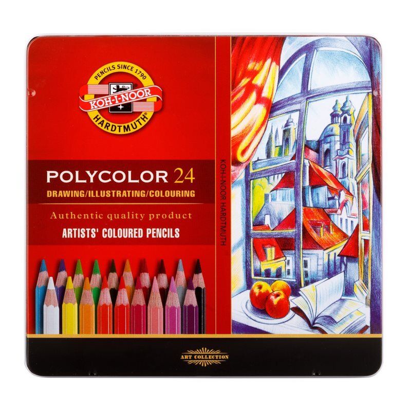 Umělecké pastelky Koh-i-noor POLYCOLOR - 24 ks
