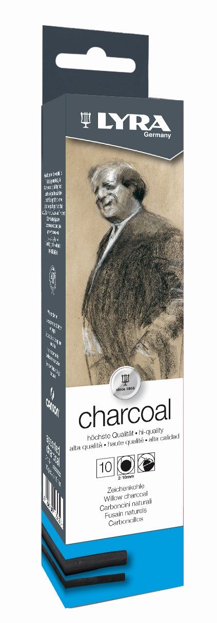 Umělecký přírodní uhel, mix, 10 ks