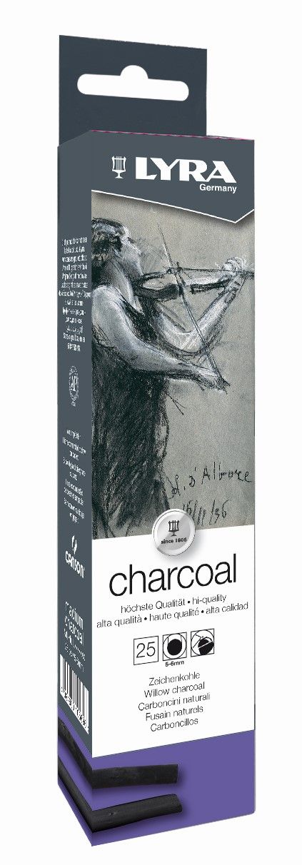 Obrázek produktu: Umělecký přírodní uhel, střední, 25 ks