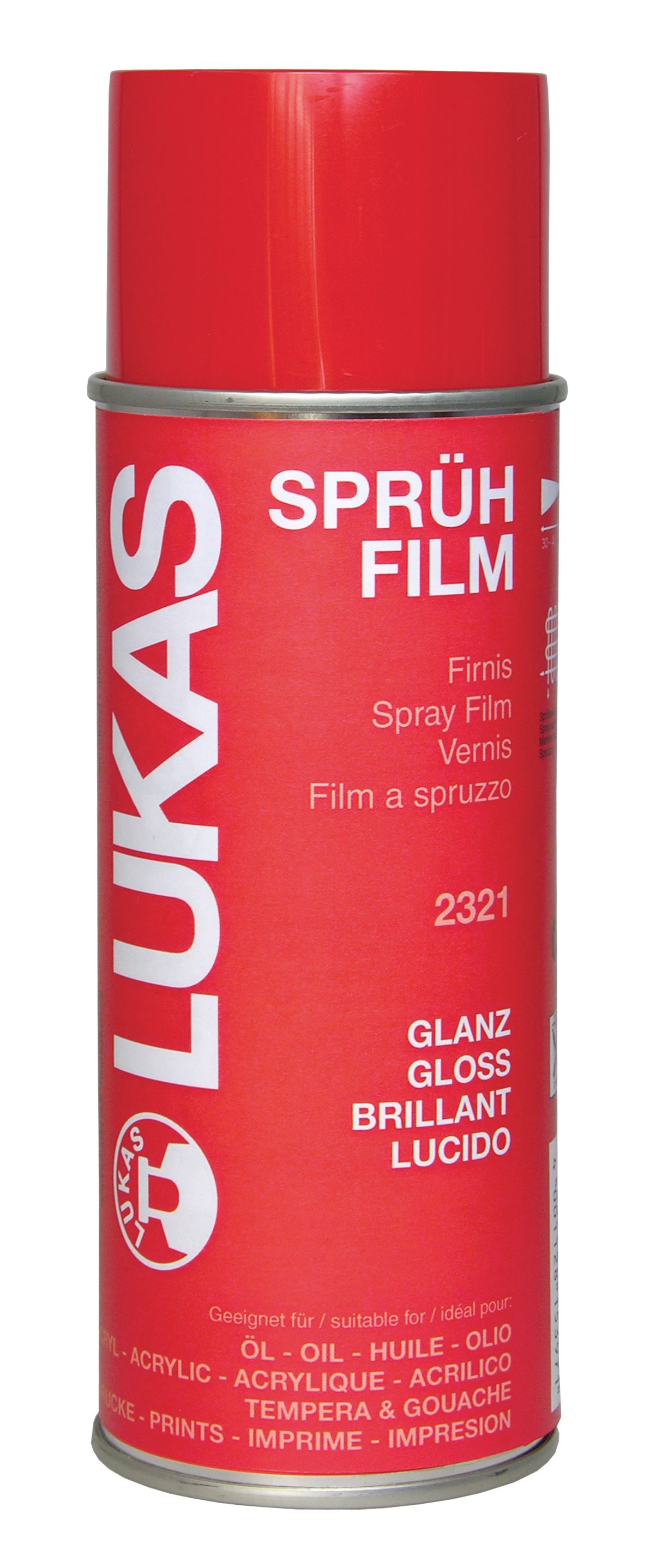 Umělecký závěrečný lak ve spreji Lukas, 400 ml - lesklý