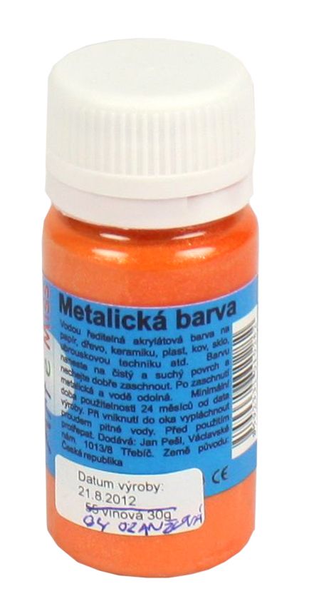 Univerzální barva - metalická 40 g barva oranžová