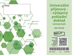 Obrázek produktu: Univerzální (příjmový-výdajový) pokladní doklad samopropis