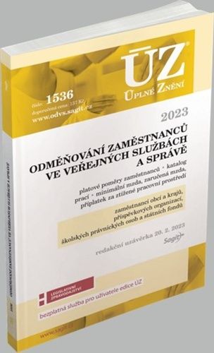 Obrázek produktu: ÚZ 1536 / Odměňování zaměstnanců ve veřejných službách a správě 2023