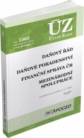 Obrázek produktu: ÚZ 1563 / Daňový řád, Finanční správa, Daňové poradenství, Platby v hotovosti