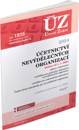 Obrázek produktu: ÚZ 1575 / Účetnictví nevýdělečných organizací 2024