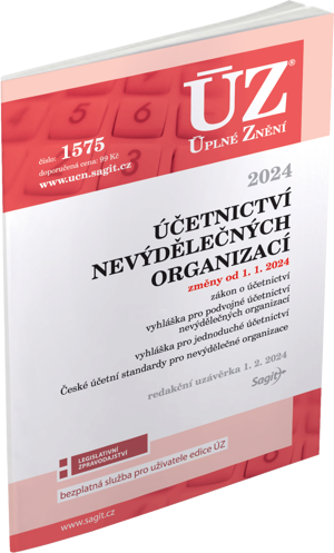 Obrázek produktu: ÚZ 1575 / Účetnictví nevýdělečných organizací 2024