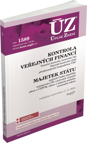 Obrázek produktu: ÚZ 1589 / Kontrola veřejných financí, Majetek státu