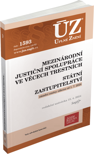 Obrázek produktu: ÚZ 1593 / Mezinárodní justiční spolupráce ve věcech trestních, Státní zastupitelství