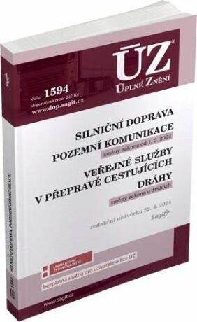 Obrázek produktu: ÚZ 1594 /  Silniční doprava, pozemní komunikace, veřejné služby v přepravě cestujících, dráhy