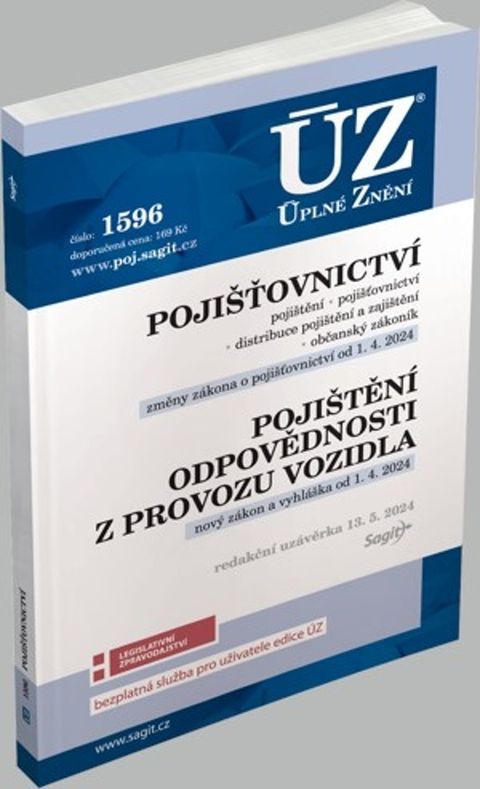 Obrázek produktu: ÚZ 1596 / Pojišťovnictví, pojištění odpovědnosti z provozu vozidla