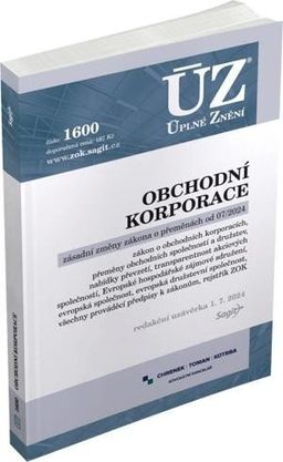 Obrázek produktu: ÚZ 1600 / Obchodní korporace, Přeměny obchodních společností a družstev