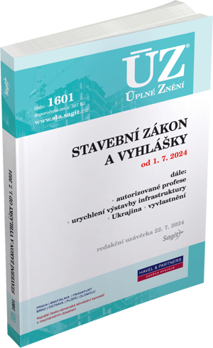 Obrázek produktu: ÚZ 1601 / Nový stavební zákon a vyhlášky 2024, rejstřík k zákonu