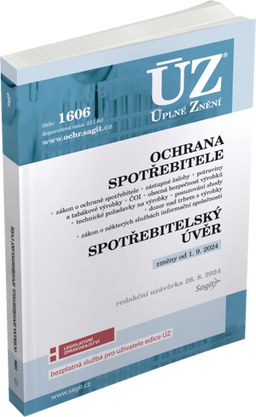 Obrázek produktu: ÚZ 1606 / Ochrana spotřebitele, spotřebitelský úvěr, požadavky na výrobky, ČOI, Služby informační sp