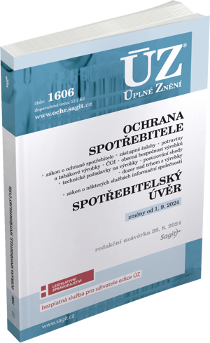 Obrázek produktu: ÚZ 1606 / Ochrana spotřebitele, spotřebitelský úvěr, požadavky na výrobky, ČOI, Služby informační sp