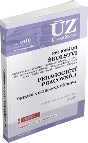 Obrázek produktu: ÚZ 1610 / Regionální školství a pedagogičtí pracovníci