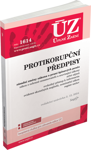 ÚZ 1614 Protikorupční předpisy