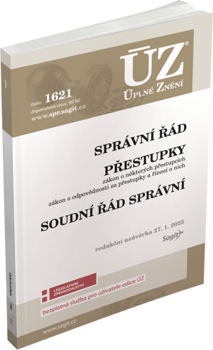 ÚZ 1621 / Správní řád, Soudní řád správní, Přestupky