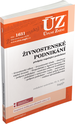 ÚZ 1631 / Živnostenské podnikání, volný pohyb služeb, podpora podnikání