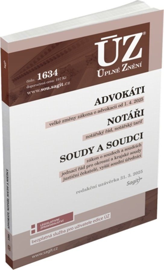 ÚZ 1634 / Advokáti, Notáři, Soudci a soudy