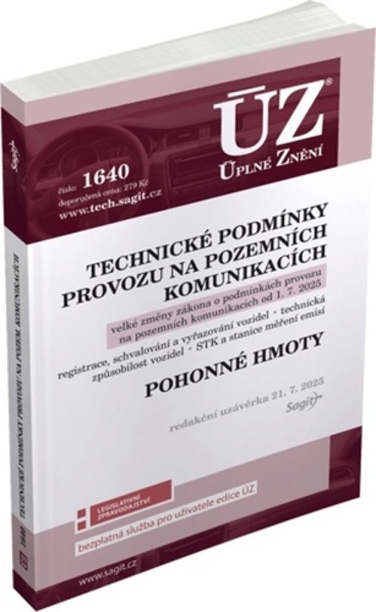 ÚZ 1640 / Technické podmínky provozu na pozemních komunikacích, Pohonné hmoty
