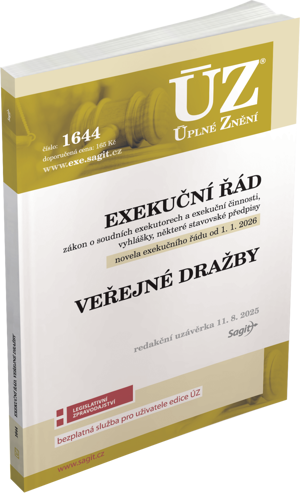 Levně ÚZ 1644 / Exekuční řád, Veřejné dražby