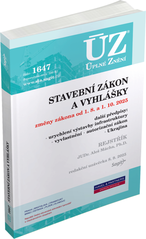 Obrázek produktu: ÚZ 1647 / Nový stavební zákon a vyhlášky 2025, rejstřík k zákonu