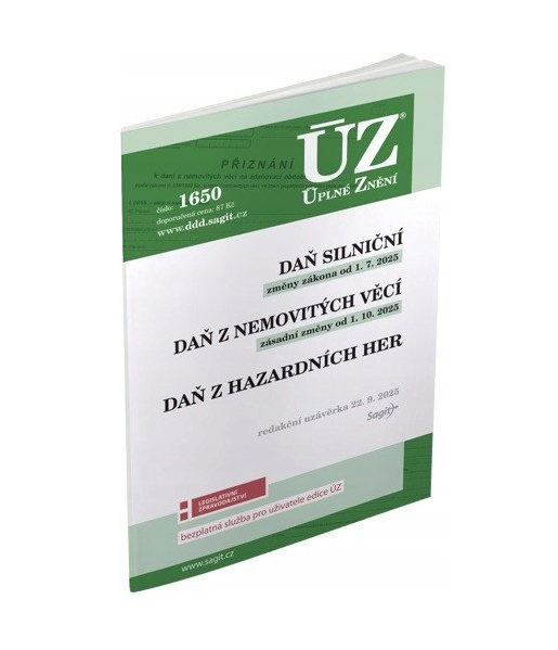 ÚZ 1650 Daň silniční, …