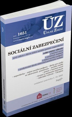 Obrázek produktu: ÚZ 1651 - Sociální zabezpečení 2025