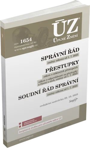 ÚZ 1654 / Správní řád, Soudní řád správní, Přestupky