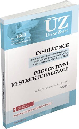 ÚZ 1663 / Insolvence, Preventivní restrukturalizace