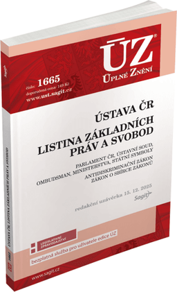 Obrázek produktu: ÚZ 1665 / Ústava ČR, Listina práv a svobod