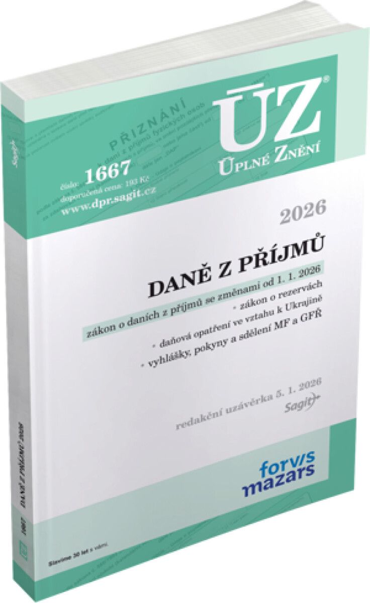 ÚZ 1667 / Daně z příjmů, 2026