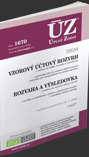 Obrázek produktu: ÚZ 1670 / Vzorový účtový rozvrh pro podnikatele, rozvaha a výsledovka, 2026