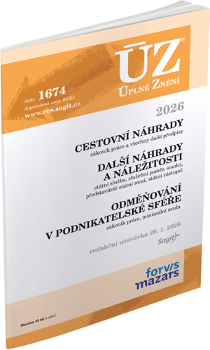 ÚZ 1674 / Cestovní náhrady, Odměňování v podnikatelské sféře, 2026
