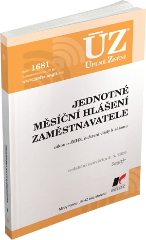 Obrázek produktu: ÚZ 1681 / Jednotné měsíční hlášení zaměstnavatele