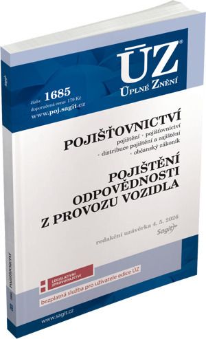 ÚZ 1685 / Pojišťovnictví, pojištění odpovědnosti z provozu vozidla